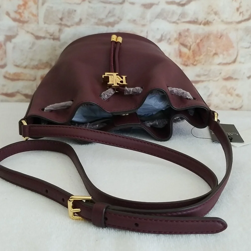 New Ralph Lauren Andie Drawstring Bag - Picture 8 of 13